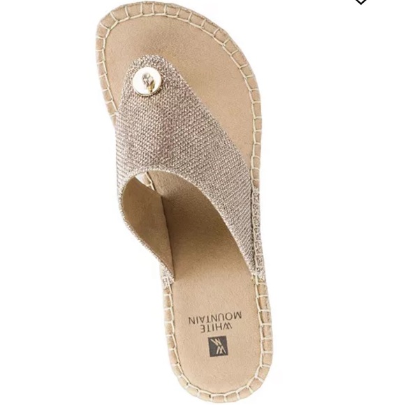 Worn once! - WHITE MOUNTAIN ‘Beachball’ Women's Wedge Sandals - Picture 4 of 12